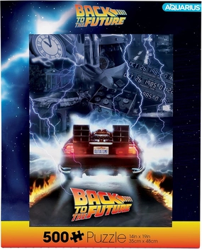 AQUARIUS Back to The Future (500 Piece Jigsaw Puzzle) - Glare Free - Precision Fit - Officially Licensed BTTF Merchandise & Collectibles - 14x19 Inches