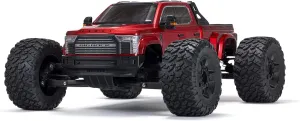 ARRMA RC Truck Big Rock 6S 4WD BLX 1/7 Monster Truck RTR (Battery and Charger Not Included) Red, ARA7612T2