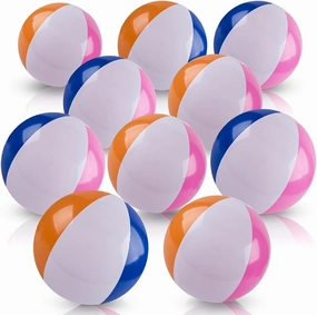 ArtCreativity 16 Inch Beach Balls for Kids, Pack of 12, Inflatable Summer Toys for Boys and Girls, Decorations for Hawaiian, Beach, and Pool Party, Beach Ball Party Favors