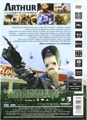 Arthur 3: The War of the Two Worlds (2010) ( Arthur et la guerre des deux mondes ) ( Arthur Three and the Two Worlds War ) [ NON-USA FORMAT, PAL, Reg.0 Import - Spain ]
