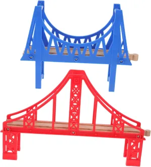 Assembled Train Bridge Train Railway Bridge Model Sturdy Safe for Boys and Girls