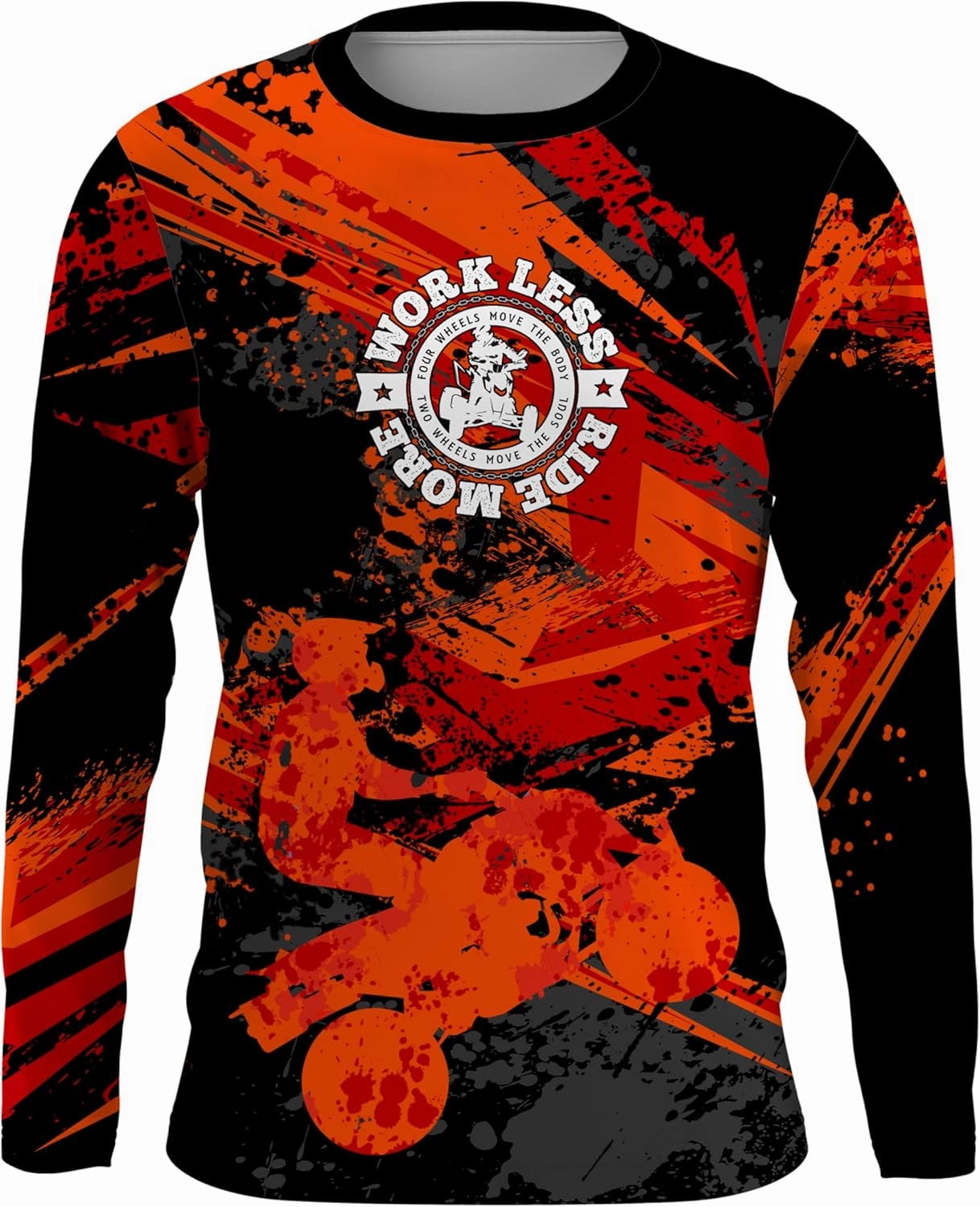 ATV Motocross Racing Jersey Youth ATV Quad Bike Shirt UPF30  Motorcycle Kid Men Women Extreme Off-Road Racing Jersey MX01