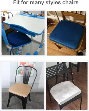 Augld 14x14 Metal Chair Cushion Set of 2 Memory Foam School Chair Cushion Small U Shape Seat Cushion Coffee