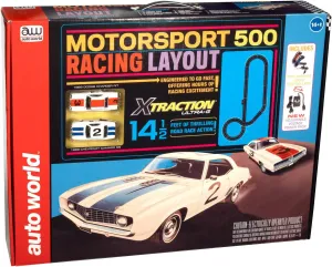 Auto World 14' Motorsport 500 Slot Race Set Slot Race Set