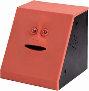 Automatic Sensing Safe Box Toy Electric Money Coin Bank for Activity Centers Smiling Face Bank Music Bank Toy Rubber Toy Coin Bank for Kids Large