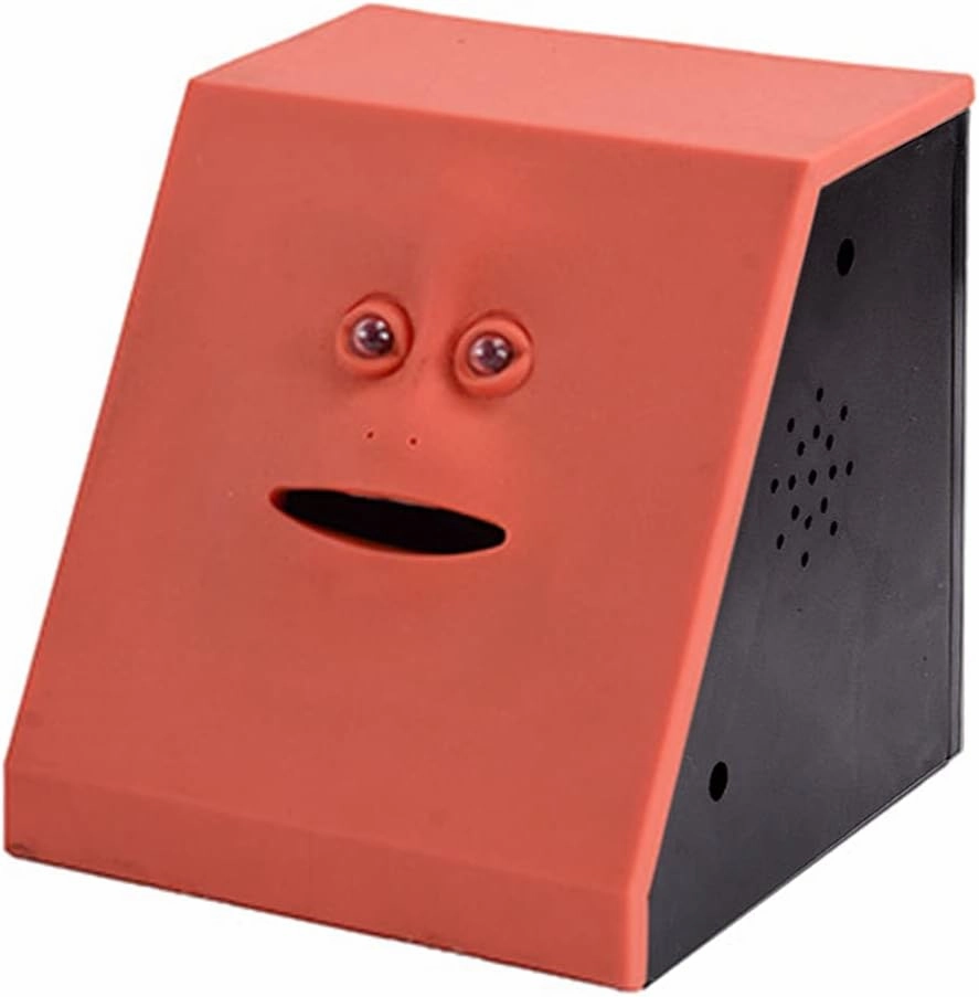 Automatic Sensing Safe Box Toy Electric Money Coin Bank for Activity Centers Smiling Face Bank Music Bank Toy Rubber Toy Coin Bank for Kids Large
