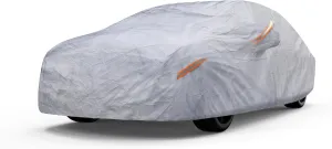 Autotech Park Waterproof All Weather Car Cover Compatible with 1995-2024 Mitsubishi Mirage, Heavy Duty Outdoor/Indoor Protection, Max Protection from Sun Rain Wind & Snow