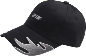 B1001 Fire Flame Pattern 28 Racing Ball Cap Baseball Hat Truckers