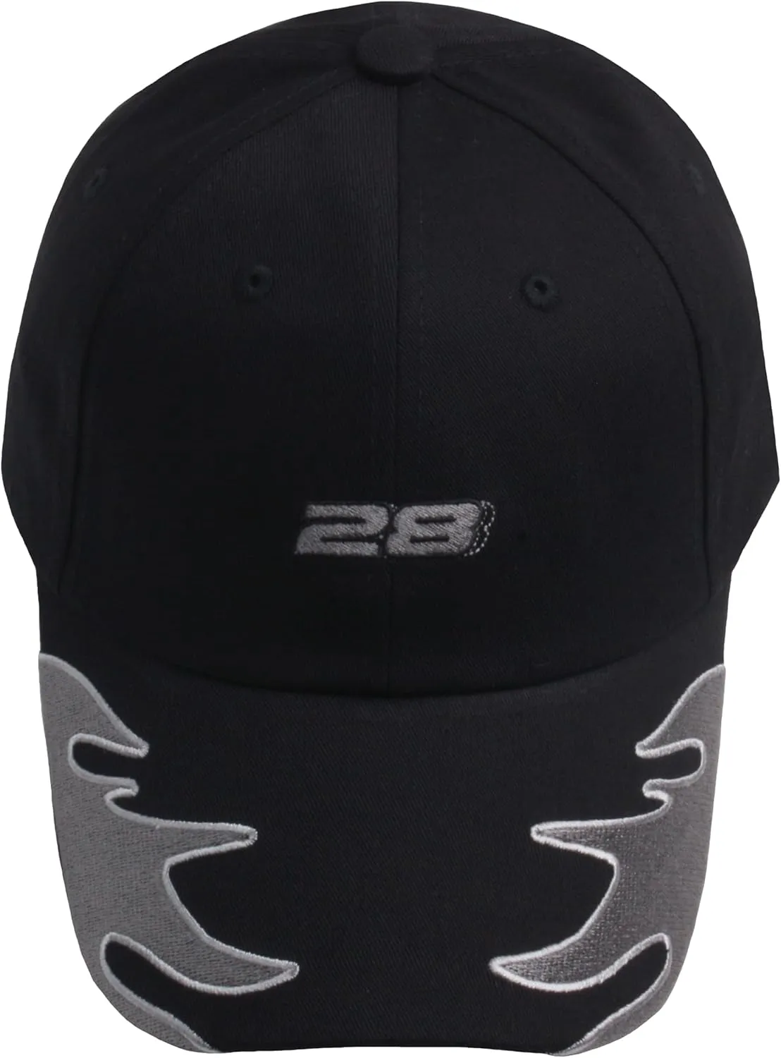 B1001 Fire Flame Pattern 28 Racing Ball Cap Baseball Hat Truckers