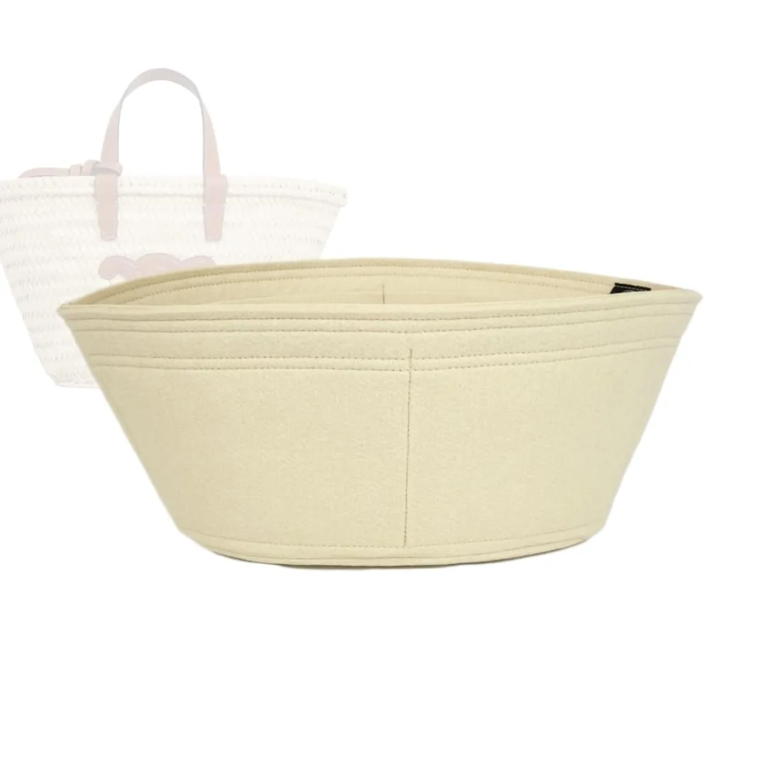 Bag Organizer for Celine Teen Classic Panier Basket - Premium Felt Purse Handbag Insert Liner Shaper (Handmade) Soft Structure Support (20 Color Options)