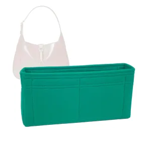 Bag Organizer for Gucci Jackie 1961 Small Shoulder Bag (Style 636709) Bag - Premium Felt Purse Handbag Insert Liner Shaper (Handmade) Soft Structure Support (20 Color Options)
