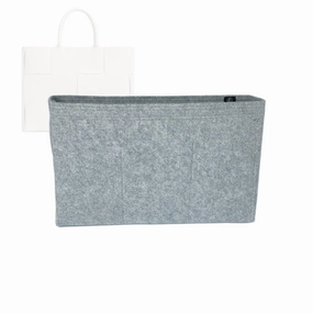 Bag Organizer for Bottega Veneta BV Arco Tote Large (Bag Length: 46cm|18″) Bag - Premium Felt Purse Handbag Insert Liner Shaper (Handmade) Soft Structure Support