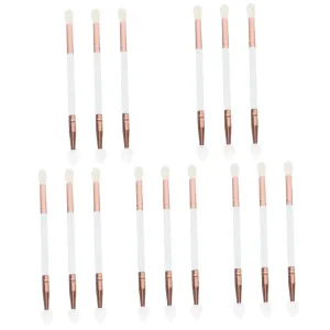 balacoo 15pcs Double-ended Eyeshadow Brush Convenient Makeup Tools for Eye Makeup Application Comfortable for Girls for Easy Handling