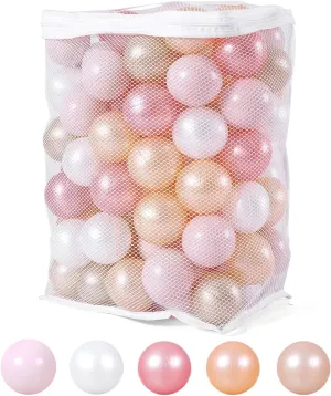Ball Pit Balls for Toddlers Crush Proof Plastic Ball for Ball Pit Children's Toy Balls Pearl Ocean Balls, 2.2inches,100Pcs.