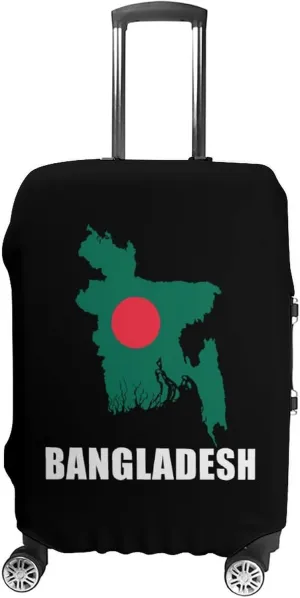 Bangladesh Flag Bangladeshi Map Fashion Luggage Covers Washable Travel Suitcase Cover Elastic Baggage Protector