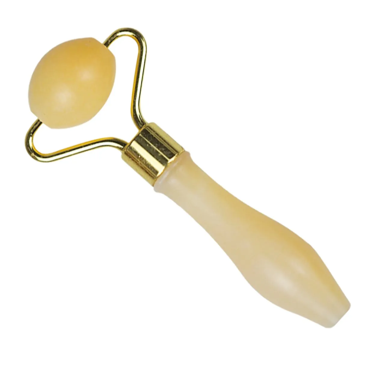 Beaupretty 3pcs Jade Face Roller Eye Yellow Jade Skin Care Tool for -aging Relaxation Lightweight Portable Smooth Rolling for Comfortable Use Travel