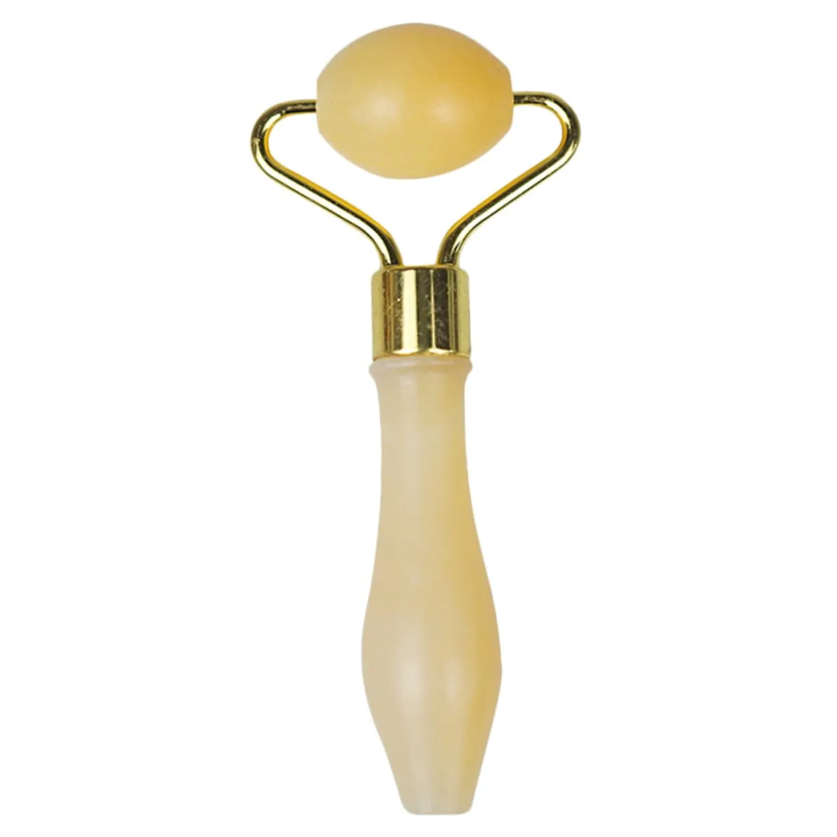 Beaupretty 3pcs Jade Face Roller Eye Yellow Jade Skin Care Tool for -aging Relaxation Lightweight Portable Smooth Rolling for Comfortable Use Travel