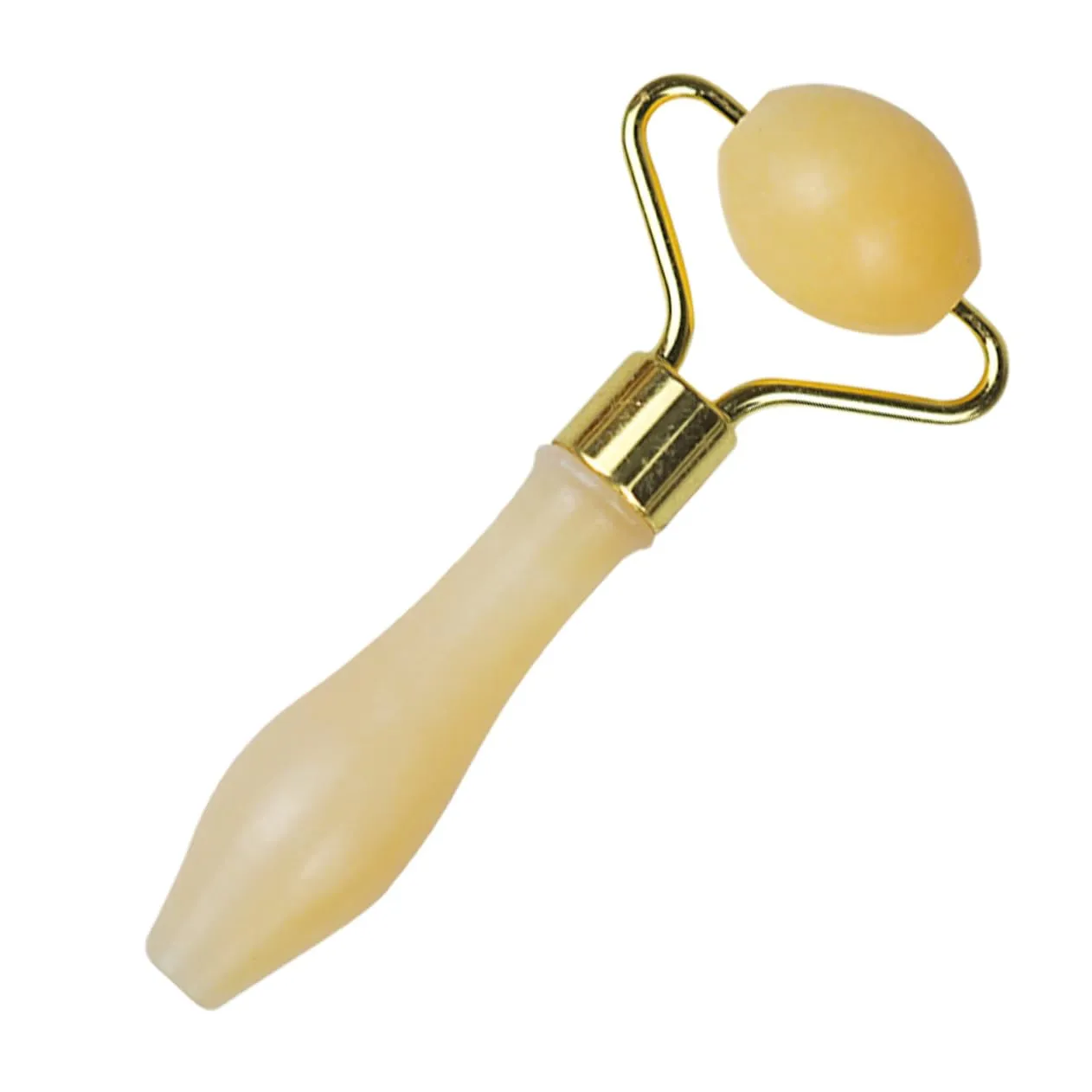 Beaupretty 3pcs Jade Face Roller Eye Yellow Jade Skin Care Tool for -aging Relaxation Lightweight Portable Smooth Rolling for Comfortable Use Travel