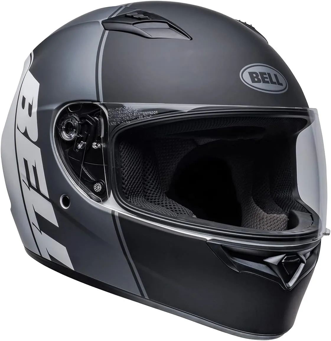 BELL Qualifier Full-Face Motorcycle Helmet (Ascent Matte Black/Gray - Small)