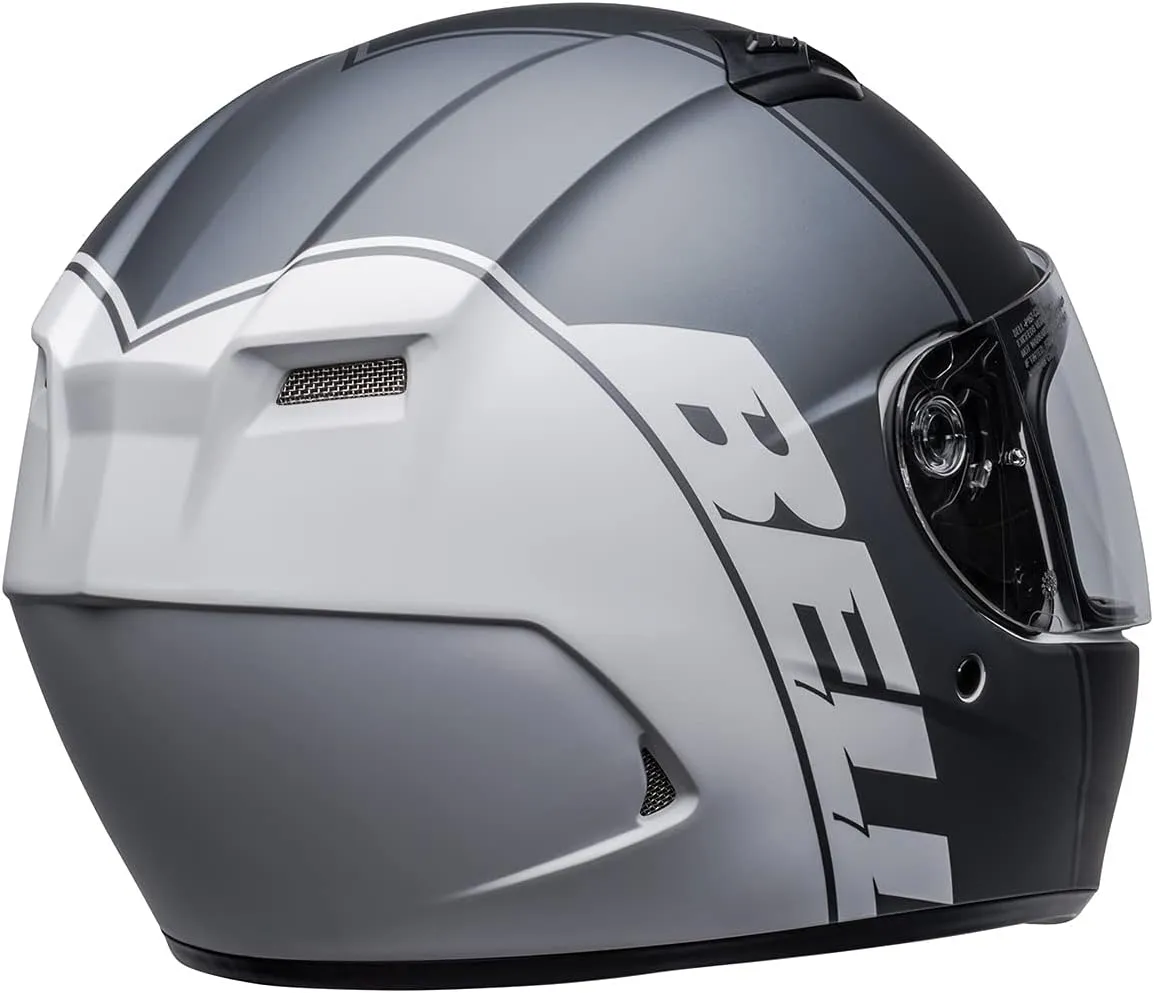 BELL Qualifier Full-Face Motorcycle Helmet (Ascent Matte Black/Gray - Small)