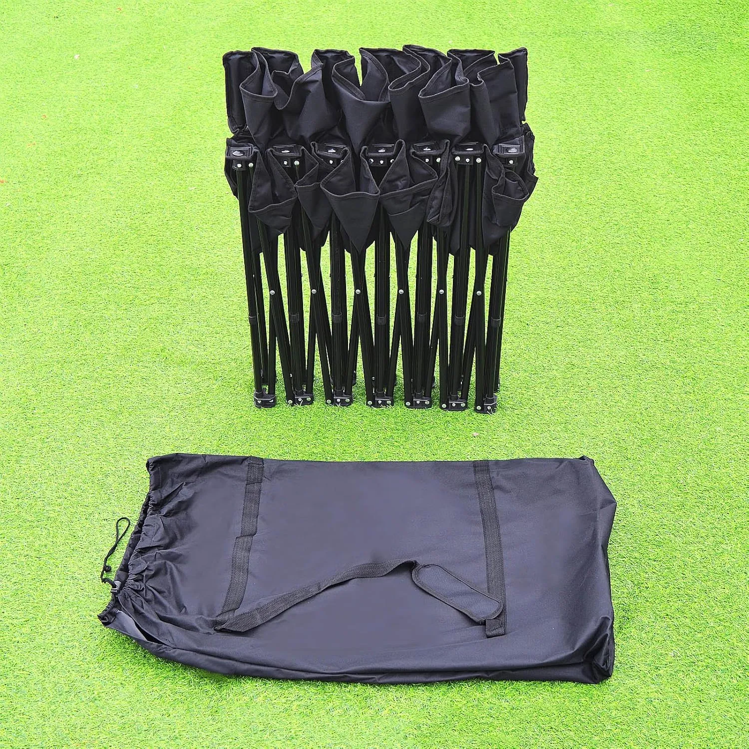 BenefitUSA Folding Team Sport Sideline Bench 6 Seater with Carry Bag