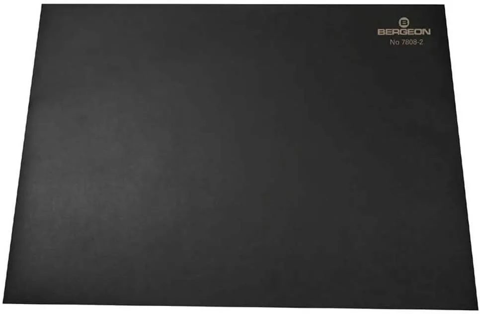 Bergeon Bench 7808-N Matt Black Soft - Non-Slip for Watchmakers, Black