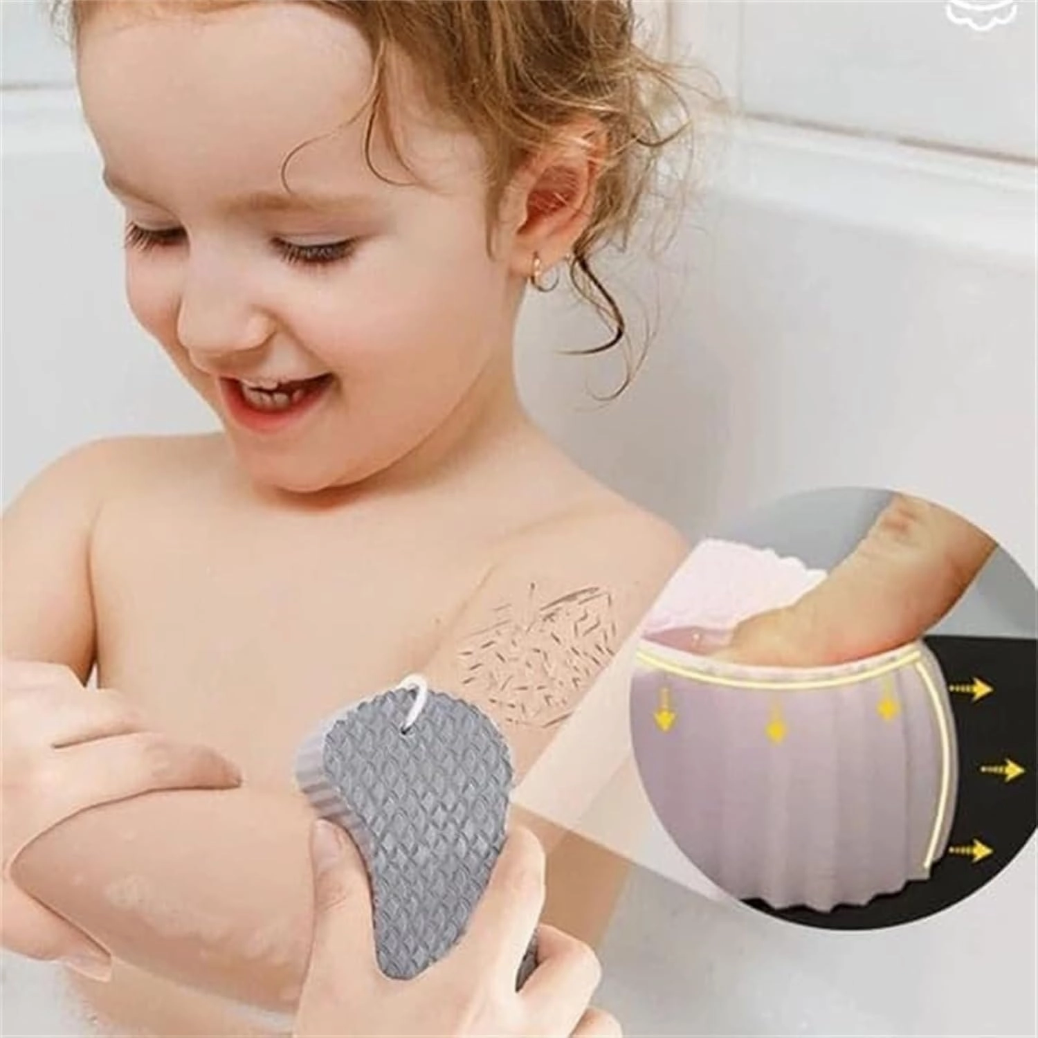 Berosly Skin Sponge, Radiant Skin Exfoliating Bath Sponge for Body, Super Soft Dead Skin Remover for Adults, Kids & Pregnant Women, Gentle Apparent Exfoliation for Smooth & Glowing Skin (Set C)