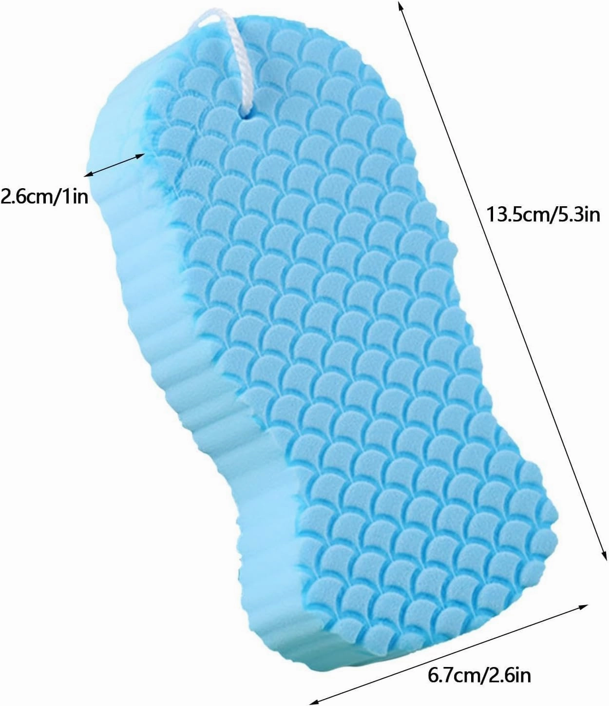 Berosly Skin Sponge, Radiant Skin Exfoliating Bath Sponge for Body, Super Soft Dead Skin Remover for Adults, Kids & Pregnant Women, Gentle Apparent Exfoliation for Smooth & Glowing Skin (Set C)