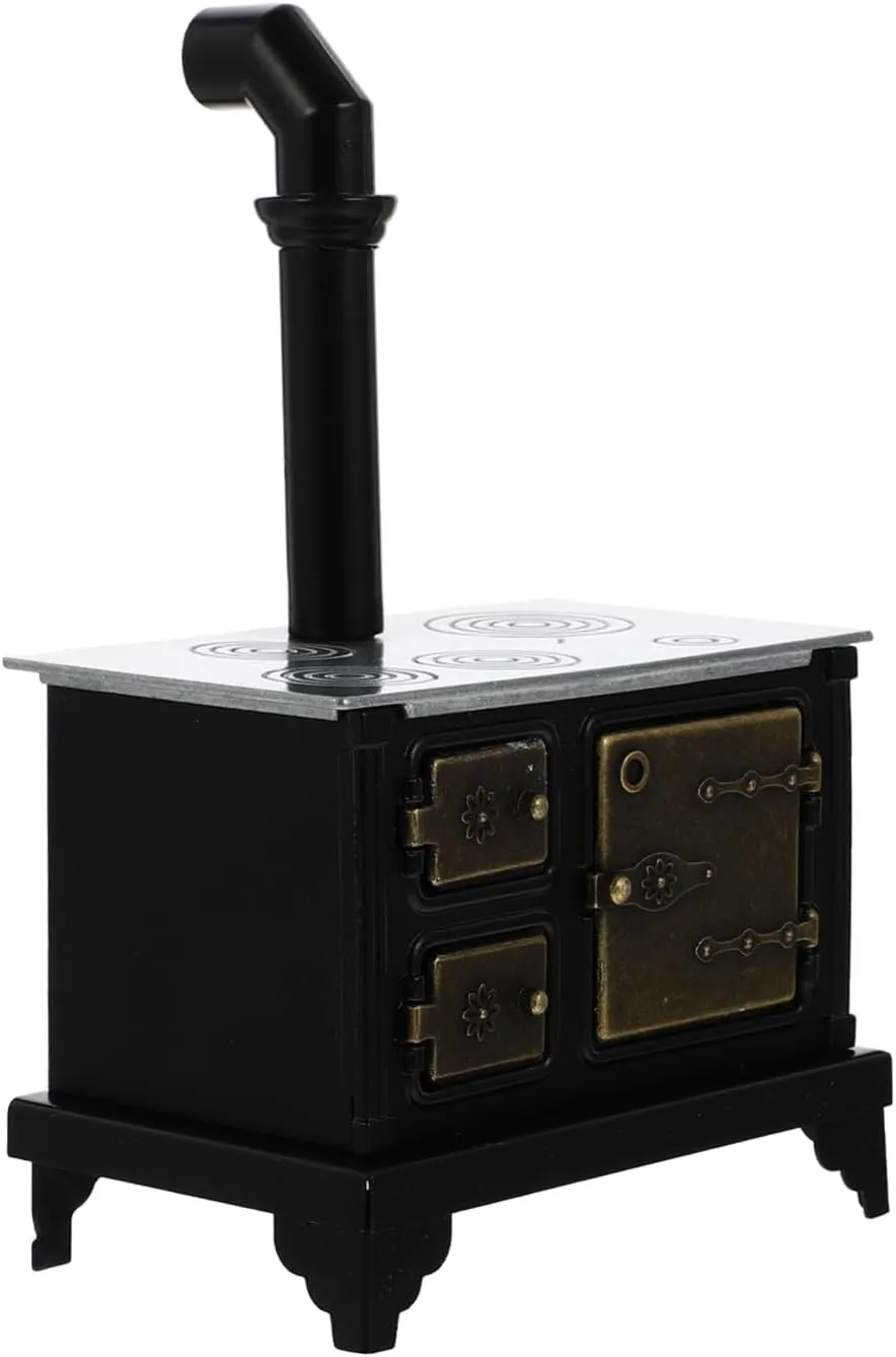 BESPORTBLE Miniature Stove Model Scale House Decoration Safe and Mini House Accessories for Dollhouse Kitchen Decor Present for Miniature Lovers