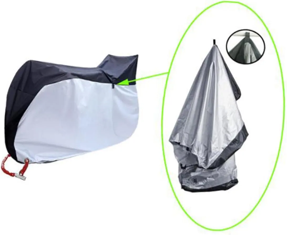 BESPORTBLE Uv-proof Bike Cover Waterproof Bicycle Cover Outdoor Bike Protector Black Silver Edge Easy to Carry