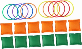 BESPORTBLE 1 Set Ring Toss Throwing Ring for Parent Fun Hand Eye Coordination Indoor Outdoor Games for School Activities and Family Play Random Color