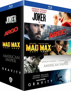 Best of the Decade - 5-Disc BoxSet ( Joker / Argo / Mad Max: Fury Road / American Sniper / Gravity ) [ Blu-Ray, Reg.A/B/C Import - France ]
