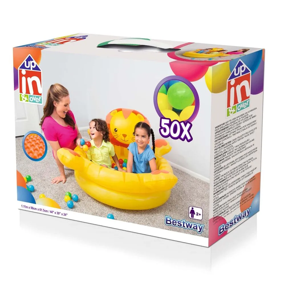 Bestway Up In & Over 44 X 39 X 24/1.11M X 98Cm X 61.5Cm Lion Ball Pit