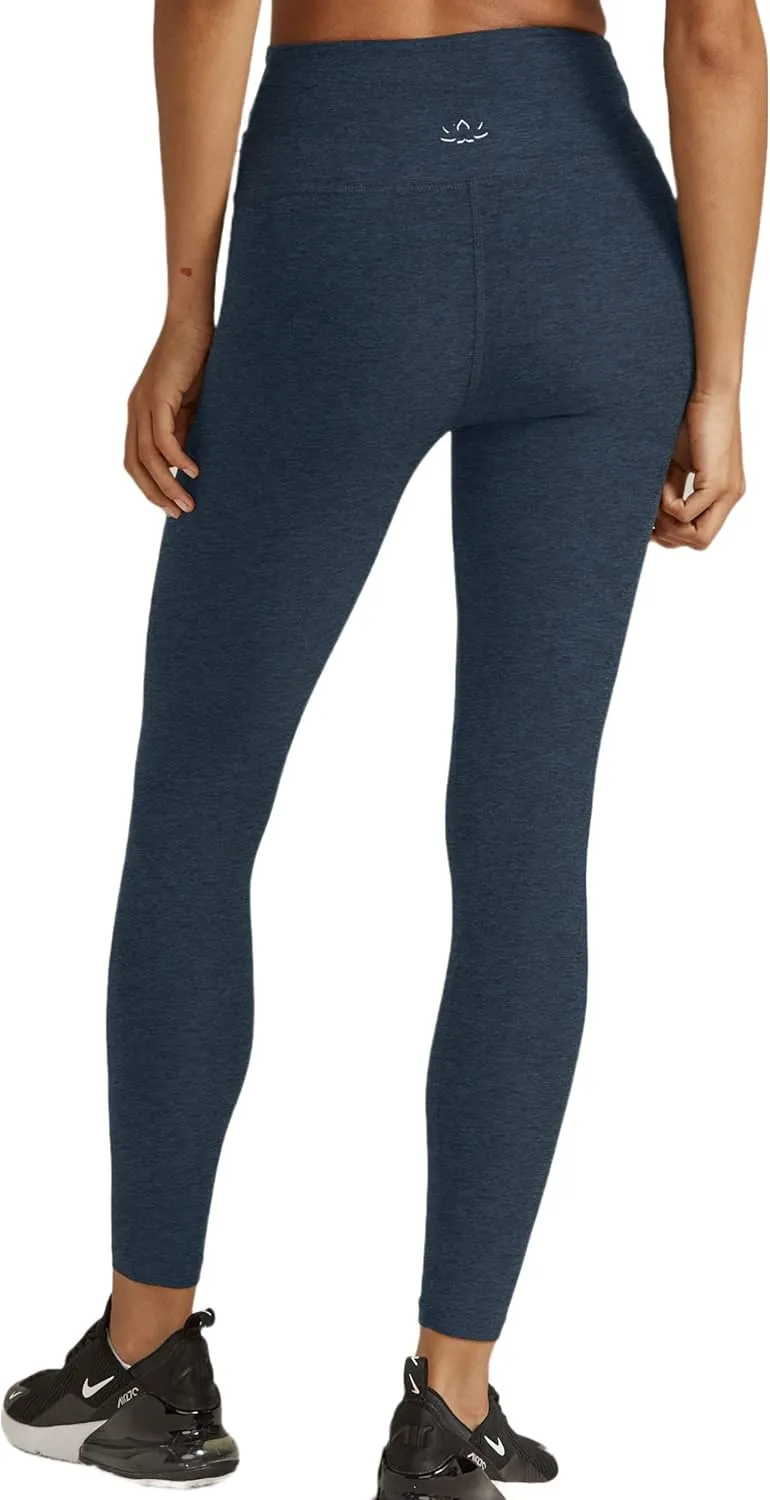 Beyond Yoga Women's Spacedye at Your Leisure High Waisted Midi Legging, Super Soft Yoga Leggings with V-Shape Waistband