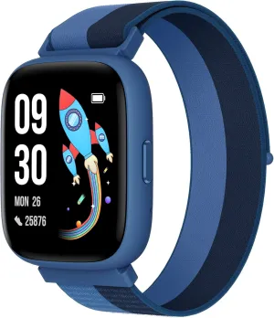 BIGGERFIVE Smart Watch for Kids, 1.8" Fitness Tracker Watch Pedometer, Heart Rate, IP68 Waterproof, Sleep Monitor, Calorie Step Counter, Puzzle Game with/Without APP for Girls Boys Teens 5-16, Nylon