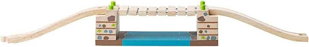 Bigjigs Rail Clickety Clack Bridge - Other Major Wooden Rail Brands are Compatible