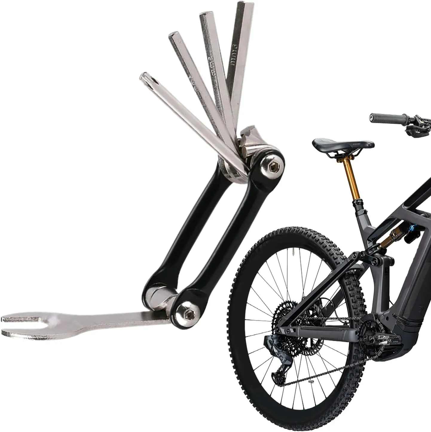 Bike Repair Tool Kit, Bi Cycle Multi Tool, Cycling Accessory Kit 7.45x4.1cm/2.93x1.61 Inches Portable & Compact/Travel-Ready For Chain Brake Daily Use Commute Cyclists Riders