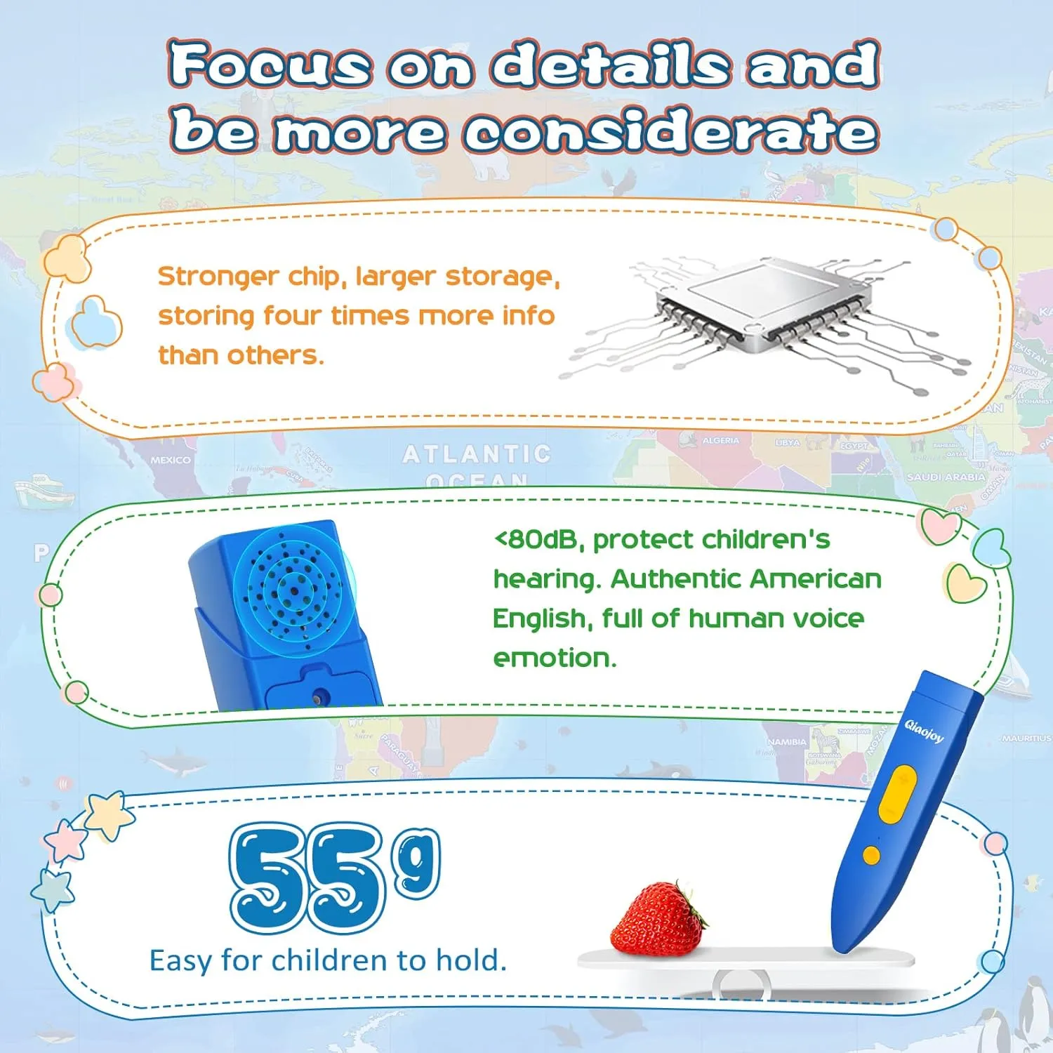 Bilingual Interactive Space and World Map Set – Talking Learning Poster with Audio Pen for Kids 3-12, Fun Educational Toy for Early STEM Learning, Geography and Astronomy Gift for Classroom and Home