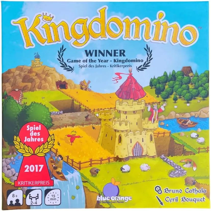 Blue Orange Games Kingdomino Award Winning Family Strategy Board Game, 2-4 players