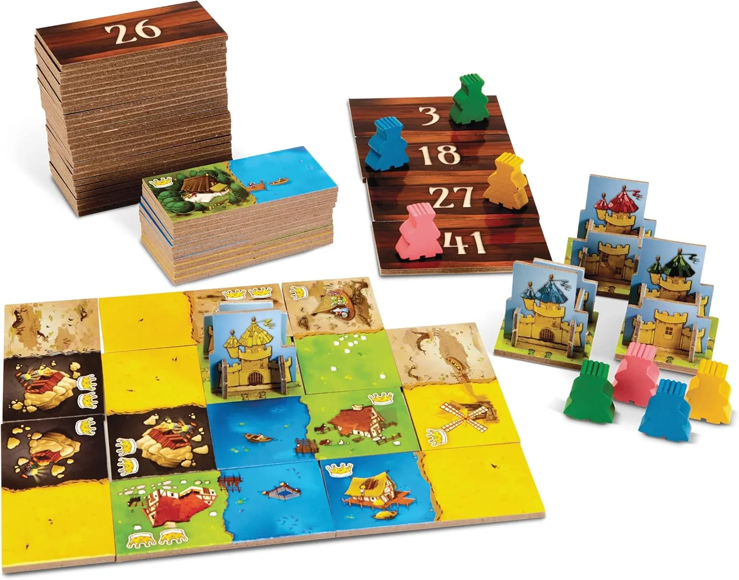 Blue Orange Games Kingdomino Award Winning Family Strategy Board Game, 2-4 players