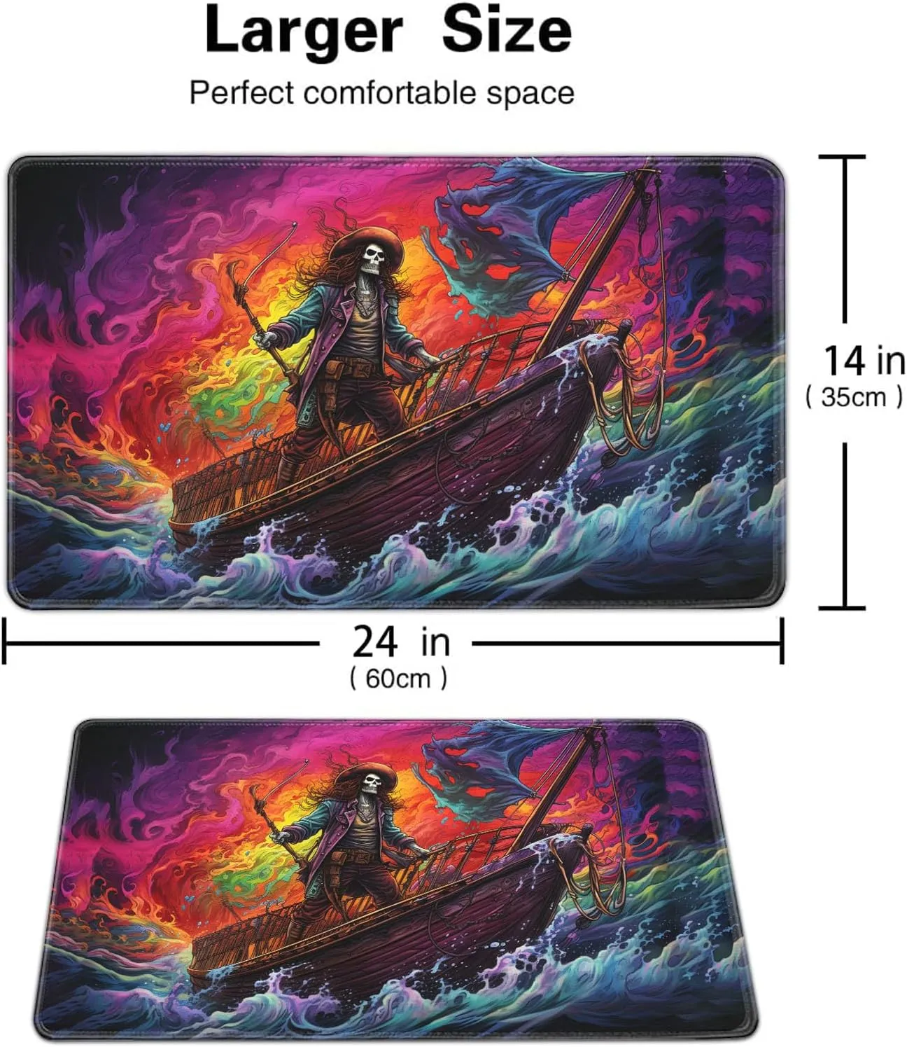 Board Game for TCG Playmat Table Mats Games Size 60X35 cm Mousepad Compatible for MTG RPG CCG Trading Card Game Play mats with 6 Dice (Playmat 89)