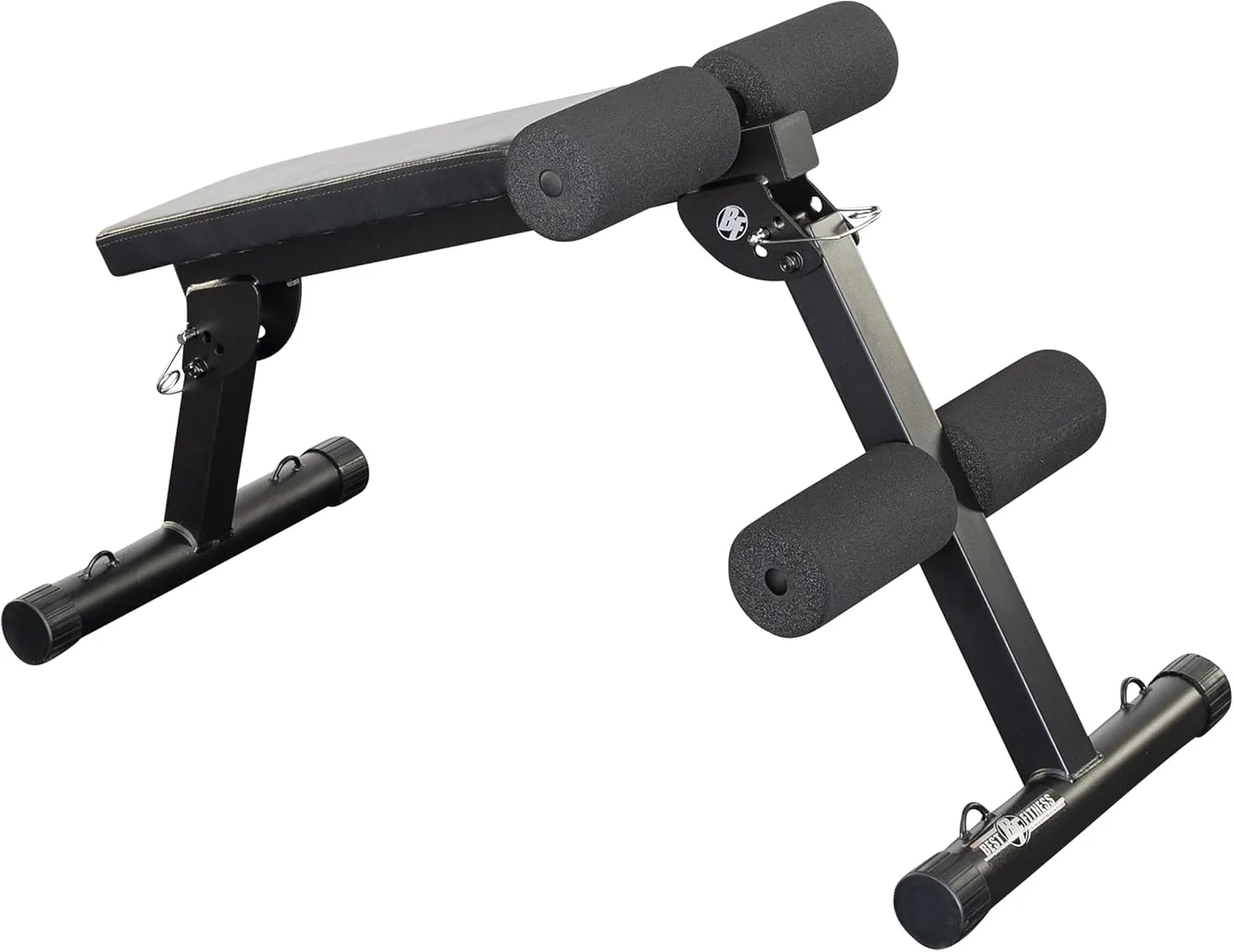 Body-Solid Best Fitness Ab Board (BFAB10B), 6-Pack Abs Machine Exercise Equipments for Strength Training Home Gym Workouts Bench