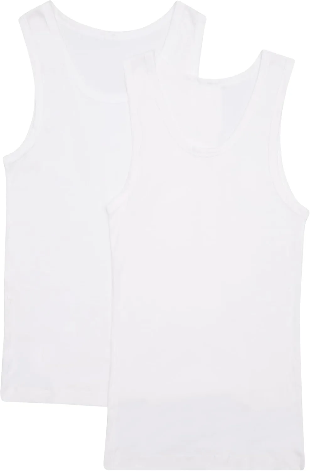Bonds Soft Chesty Tank Undershirt in 100% Cotton Rib for Men, 2-Pack