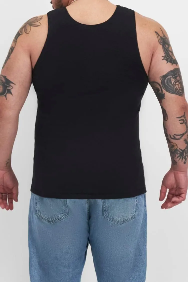 Bonds Soft Chesty Tank Undershirt in 100% Cotton Rib for Men, 2-Pack