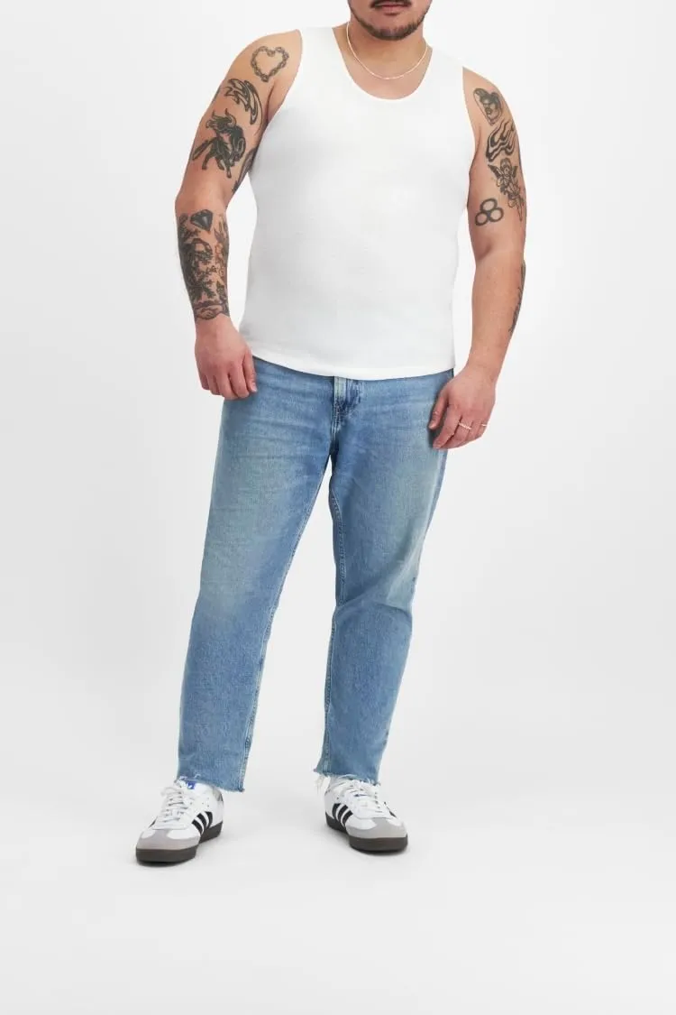 Bonds Soft Chesty Tank Undershirt in 100% Cotton Rib for Men, 2-Pack