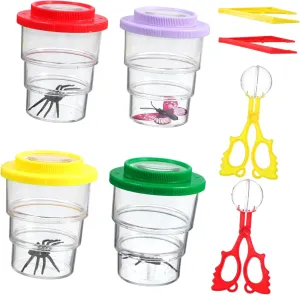 Boys and Girls's Viewer Magnifier Insect Collector Jar Insect Viewer Jar Outdoor Observation Kit