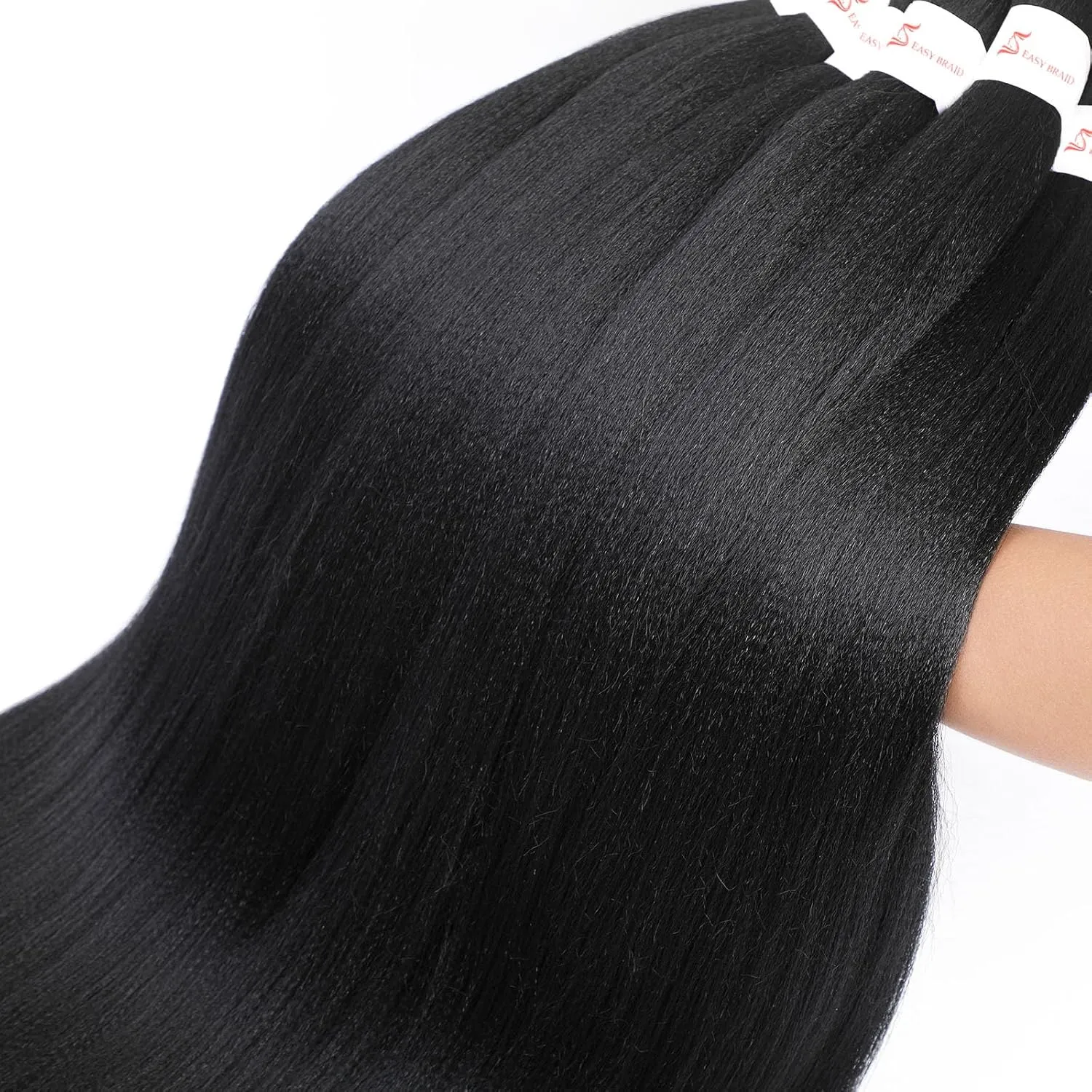Braiding Hair Pre Stretched 22 Inch 8 Pack Long Braiding Hair Professional Pre Stretched Hair For Braiding Soft Yaki Texture Hot Water Setting Synthetic Crochet Braids Hair For Women (22Inch,2#)