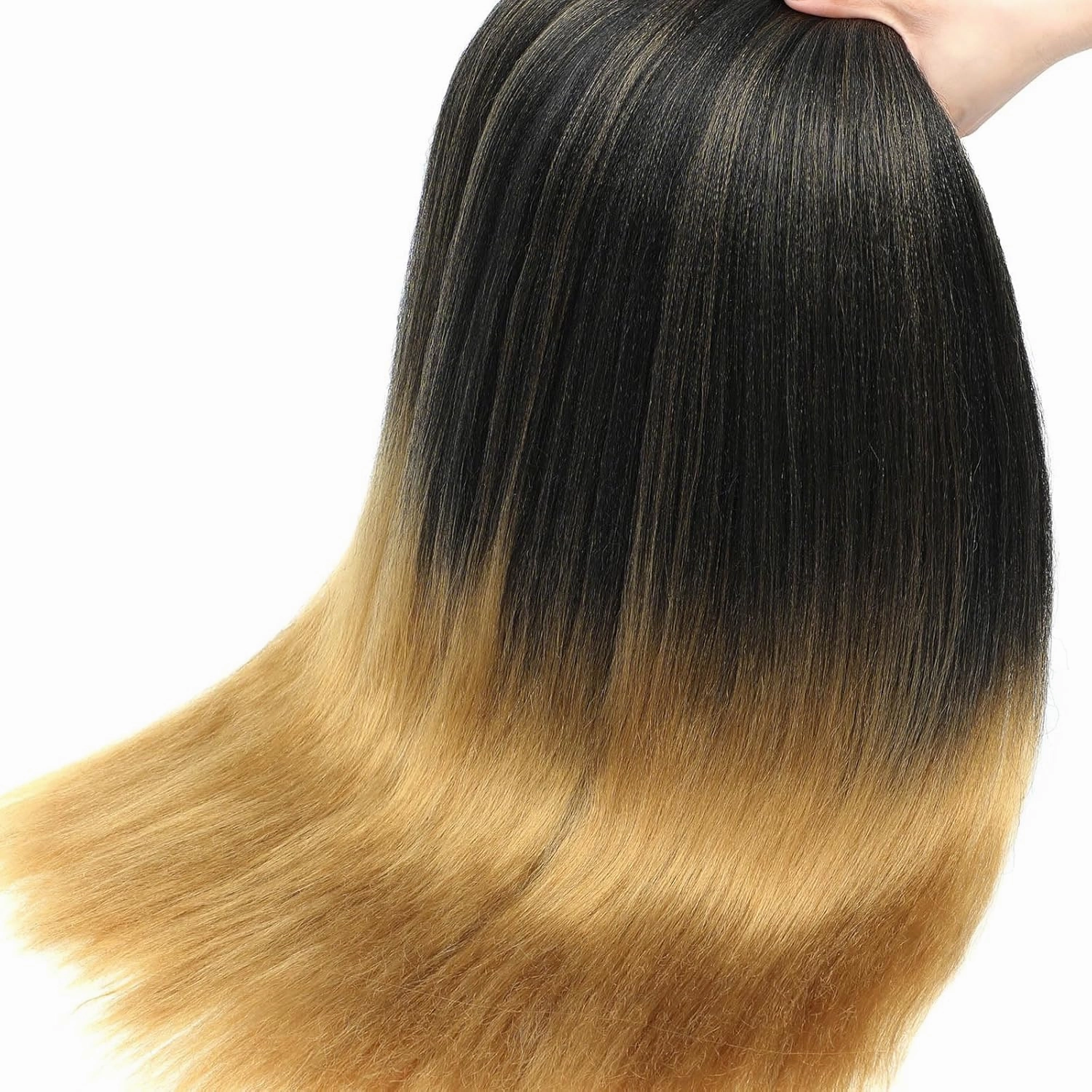 Braiding Hair Pre Stretched 18 Inch 8 Pack Braiding Hair Extensions Itch Free Soft Yaki Texture Hot Water Setting Synthetic Crochet Braids Hair For Women Girls (18Inch,1B/27)