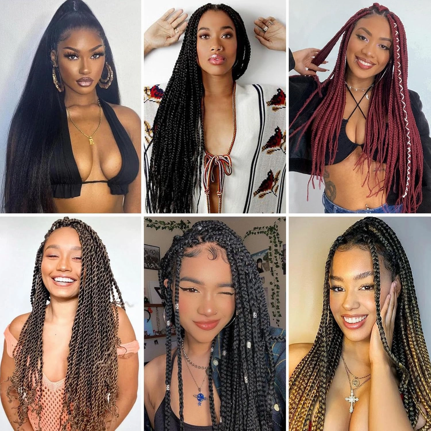 Braiding Hair Pre Stretched 30 Inch 8 Pack Braiding Hair Extensions Itch Free Soft Yaki Texture Hot Water Setting Synthetic Crochet Hair For Women Girls (30Inch,1B/30)