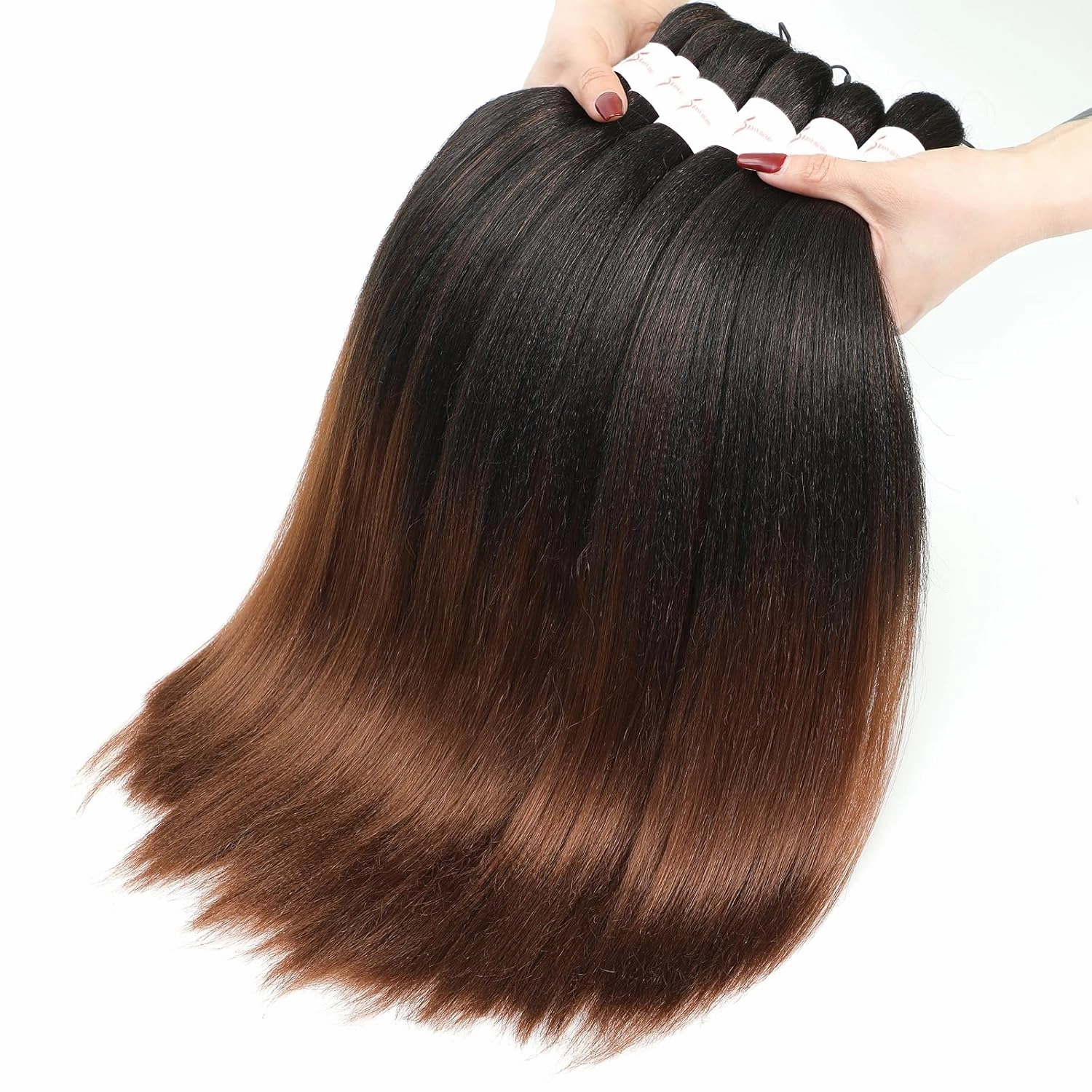 Braiding Hair Pre Stretched 30 Inch 8 Pack Braiding Hair Extensions Itch Free Soft Yaki Texture Hot Water Setting Synthetic Crochet Hair For Women Girls (30Inch,1B/30)